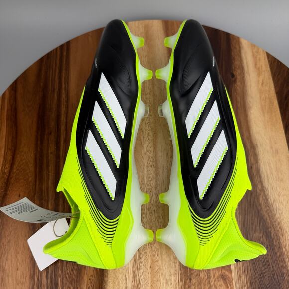 Adidas Copa Pure 3 Elite Laceless FG Black-Neon Men\'s 9 Soccer Cleats JH6302 main image 5